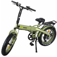 Rifle Green Color Folding Fat Tire Electric Bicycle